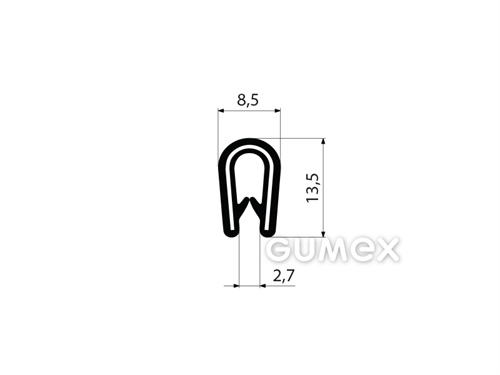 GUMMIPROFIL PIRELI U-FORM - DICHTUNG MIT ARMIERUNG - EPDM